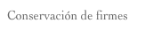 Conservación de firmes